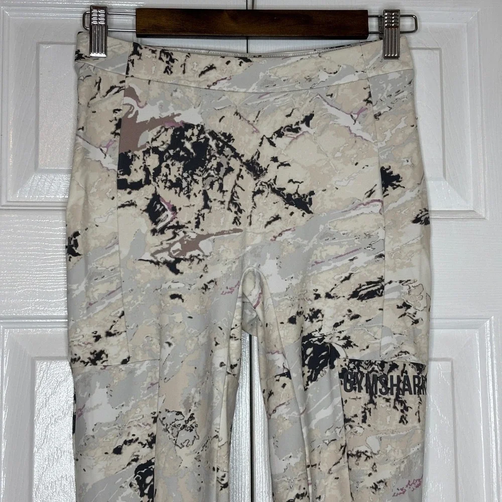 Gymshark Ori Marbled Print Athletic Leggings Women Size M - Picture 3 of 11
